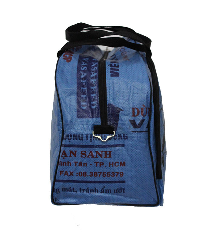 Recycled Fish Feed Deluxe Cabin Size Travel Bag Fair Trade from Cambodia