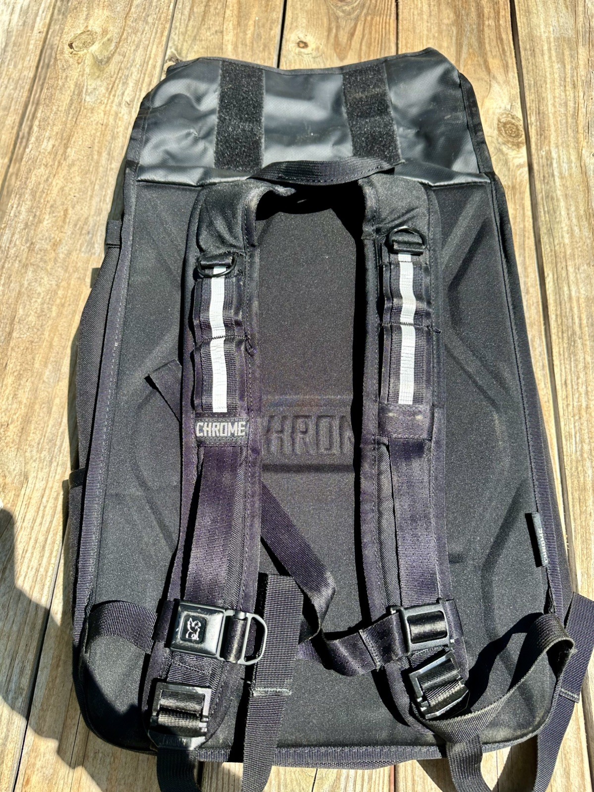 Chrome Industries Night Bravo 2.0 Backpack – Black Weatherproof Rolltop Laptop