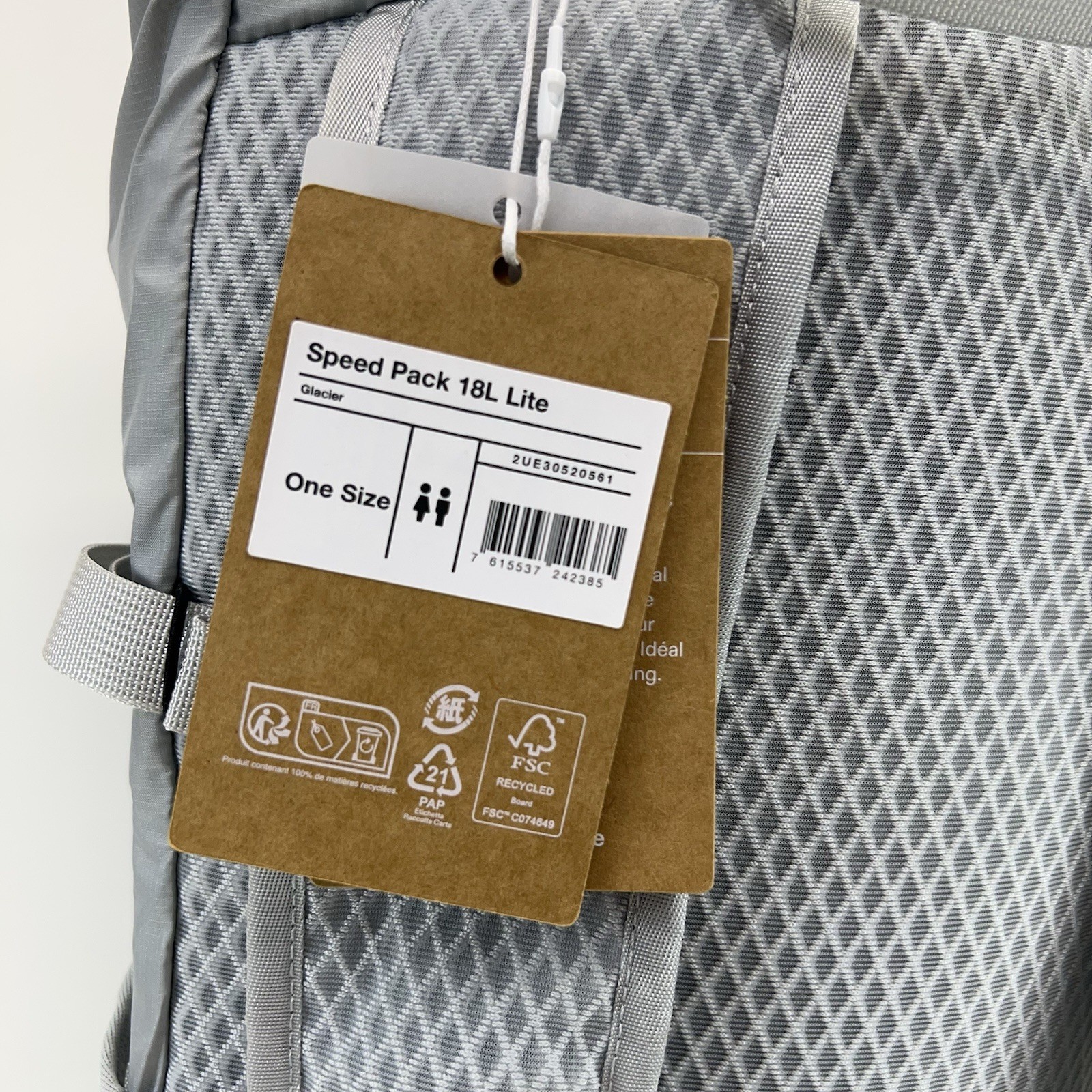 ON Running Speed Pack 18L Lite Backpack Travel Gym Hiking Running Gray NWT