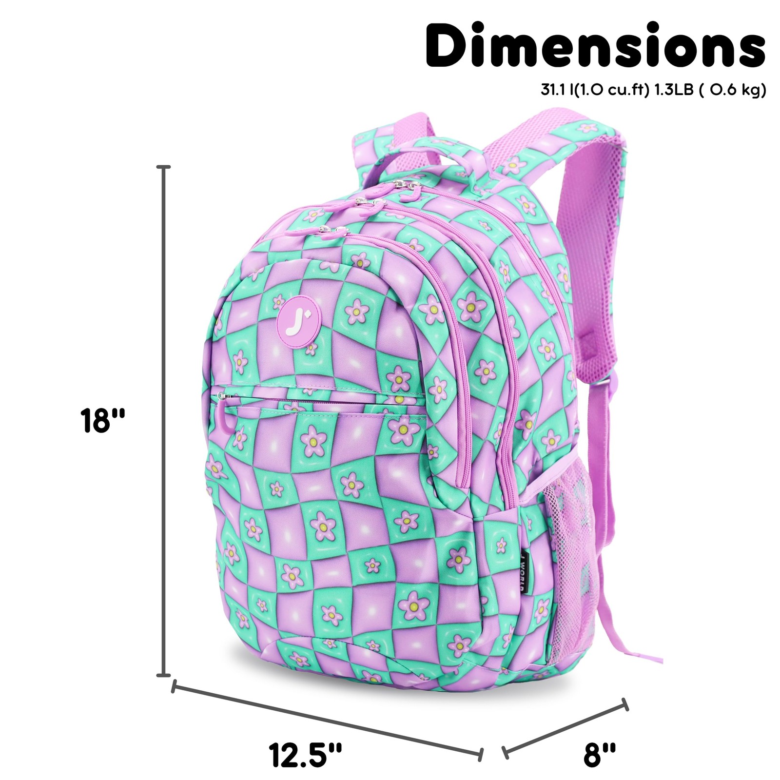 J World Cornelia Middle School Backpack for Girls. Laptop Bookbag for Women, …