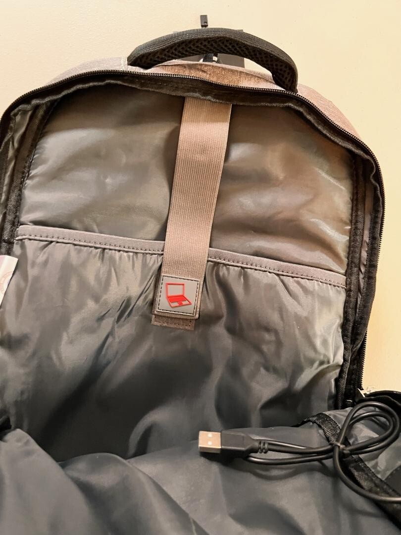 NWT SOLDIER KNIFE CANVAS COMPUTER BAG GRAY BACKBACK NEW