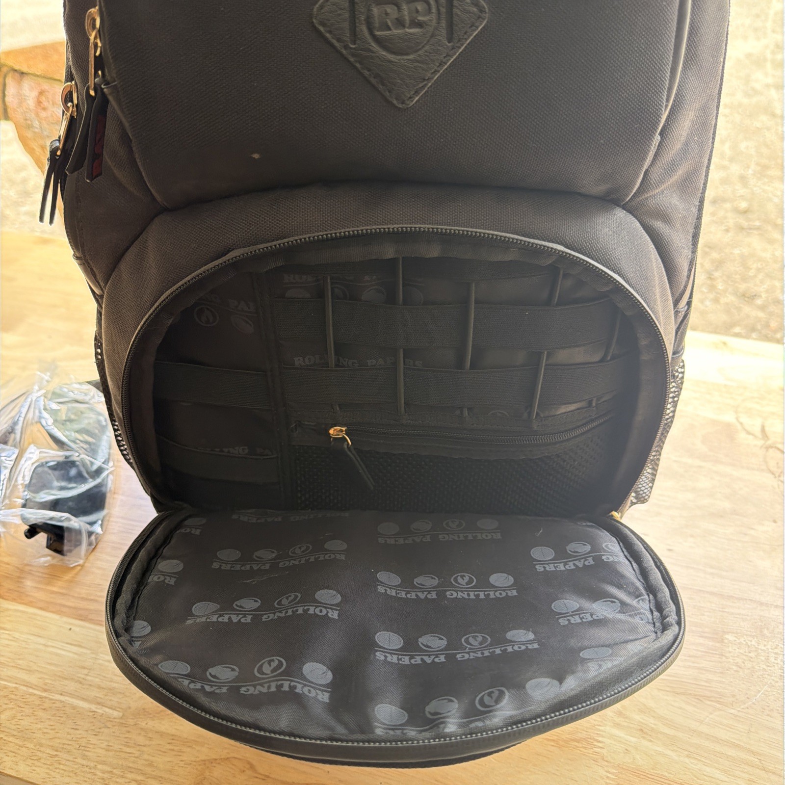 Raw Rolling Papers Black Backpack