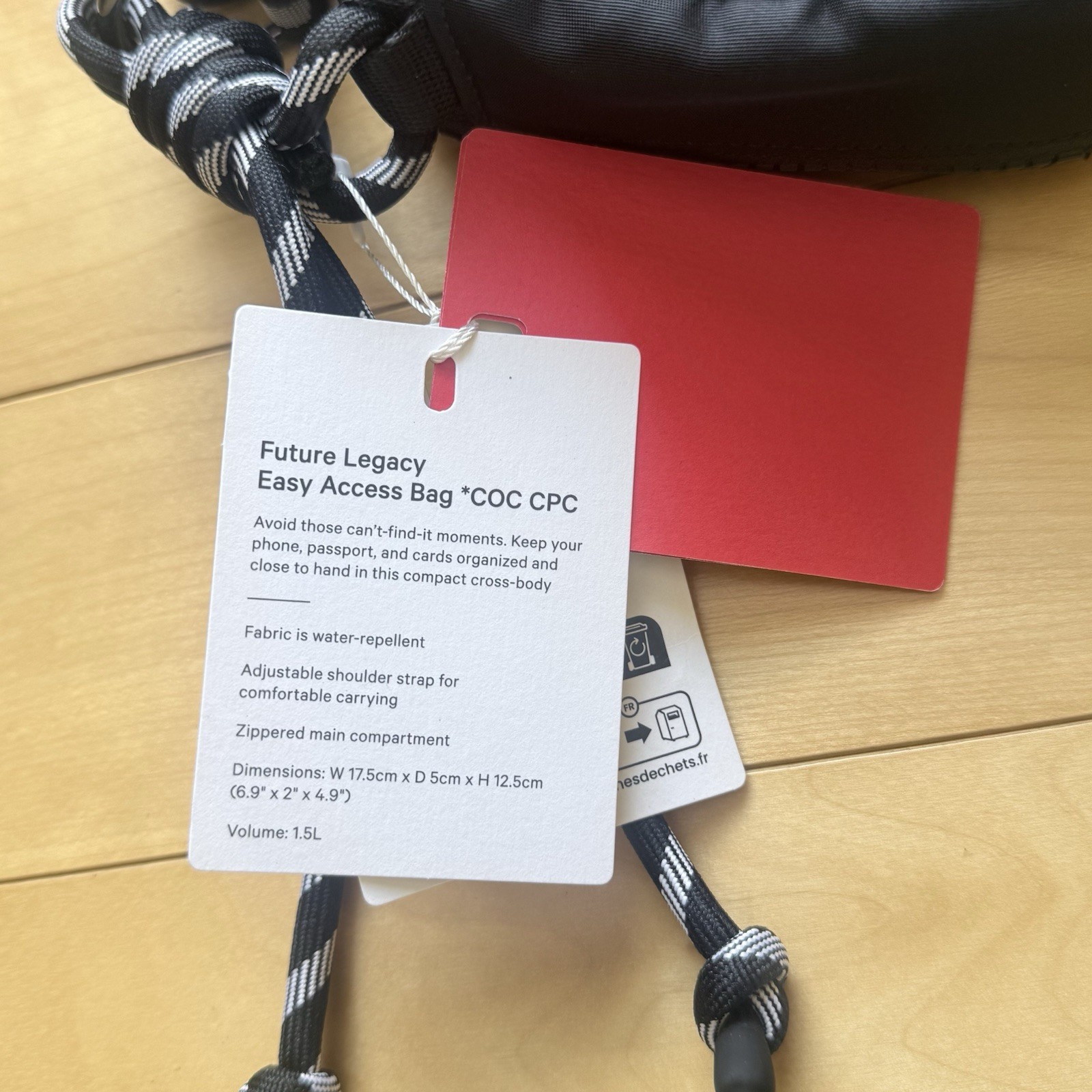 NWT! Team Canada x Lululemon Future Legacy Easy Access 1.5L Belt Bag Black