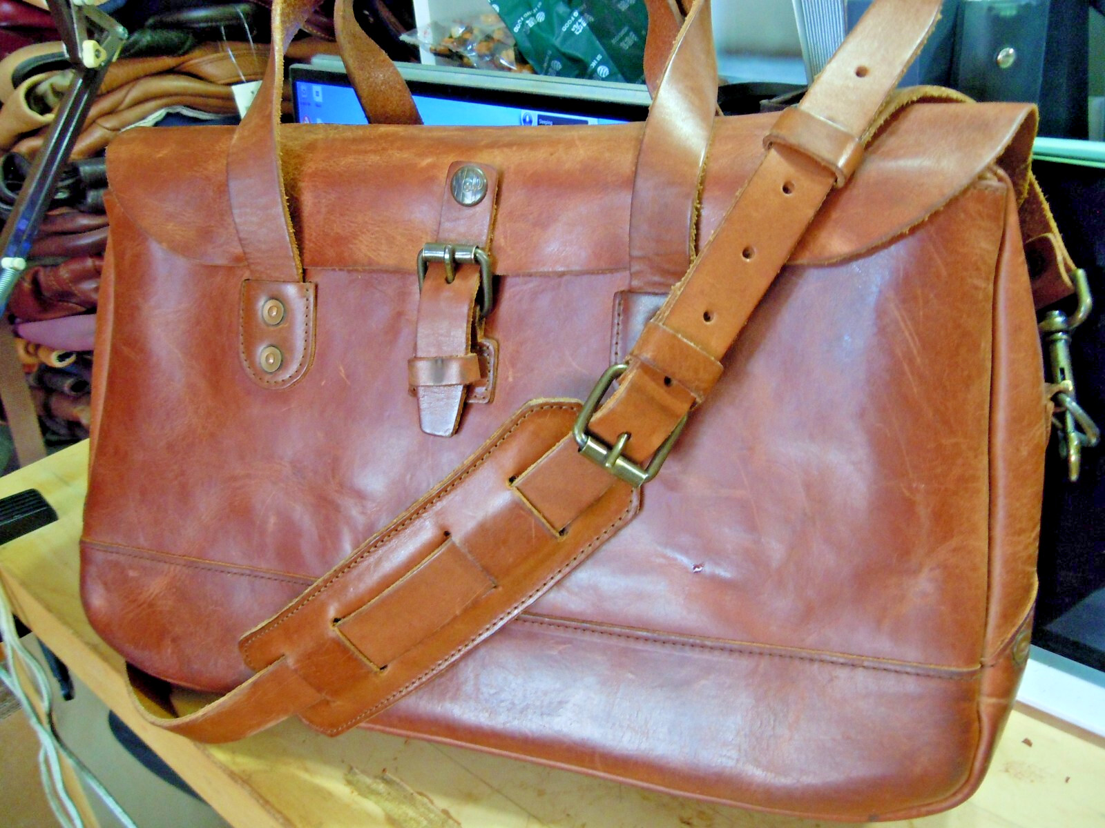 VTG Auth Whipping Post WP Standard Bison Concealed Carry Briefcase USA #2