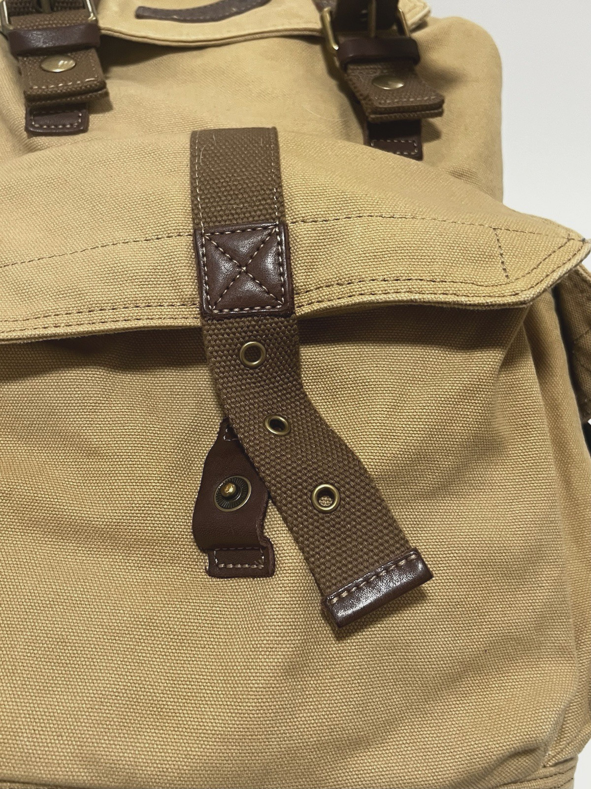 Gootium Canvas Rucksack Backpack Bag Drawstring Outdoor – Missing Pocket Buckle