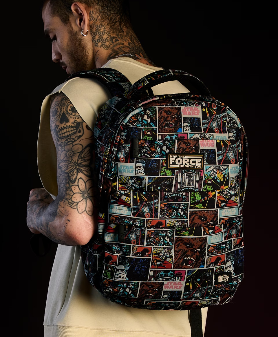 Star Wars Patterned Utility Gear Backpack Premium 15 in Laptop Fit Bag/Travel
