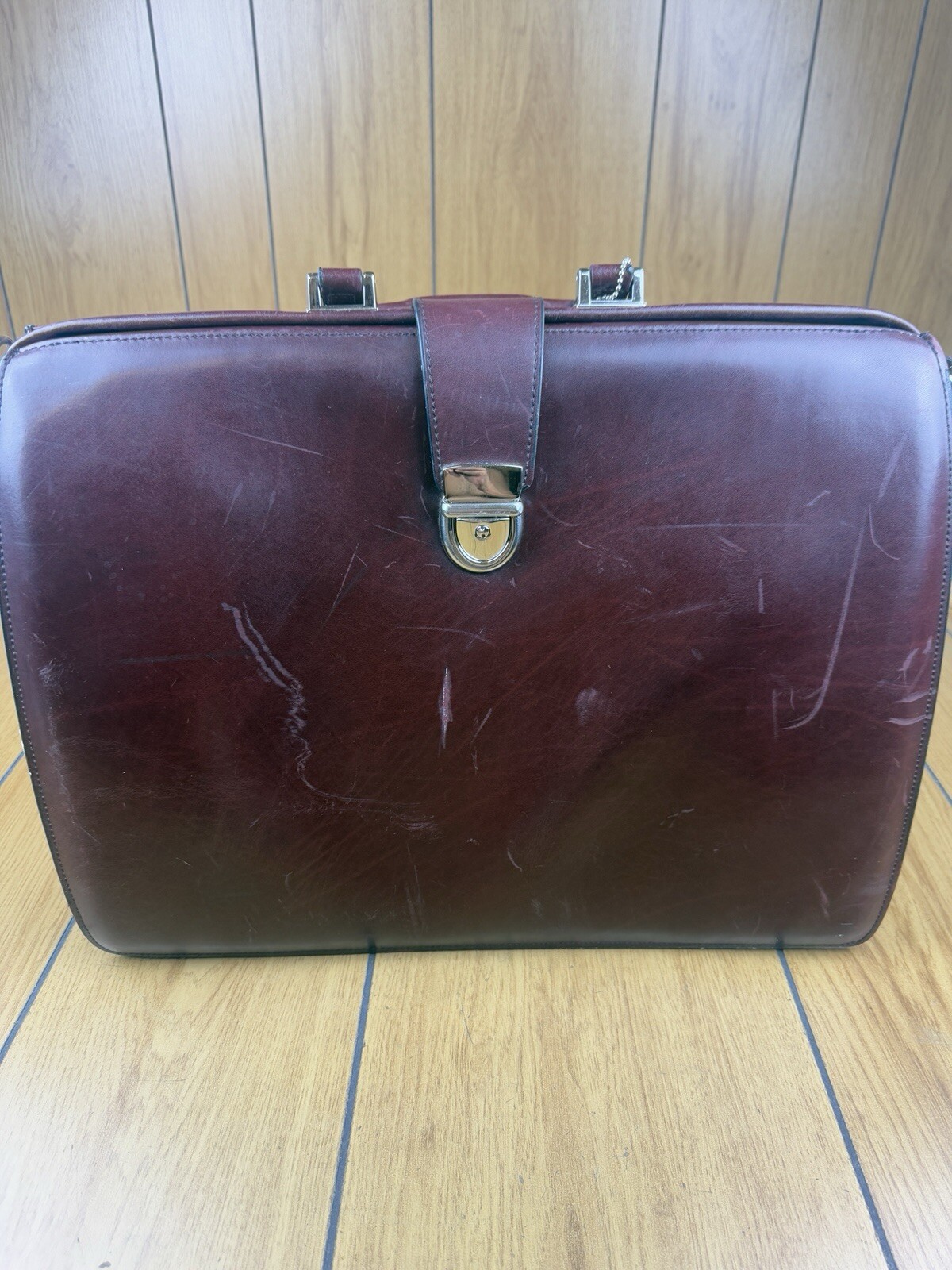 Jack Georges Elements Classic Leather Briefbag Briefcase Laptop Case With Lock