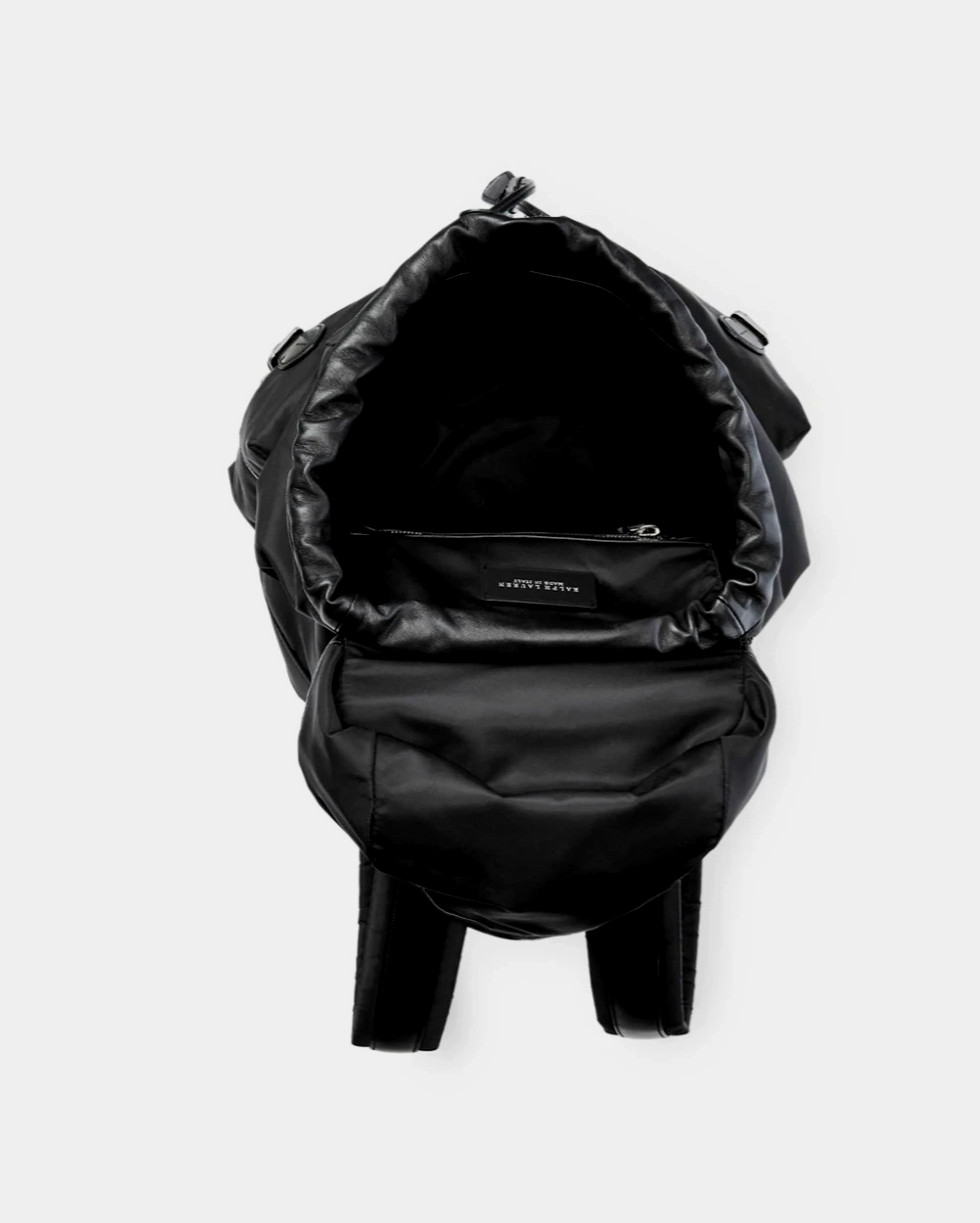 Ralph Lauren Purple Label Black Nylon Leather Twill Backpack New RRP £1,695 UK
