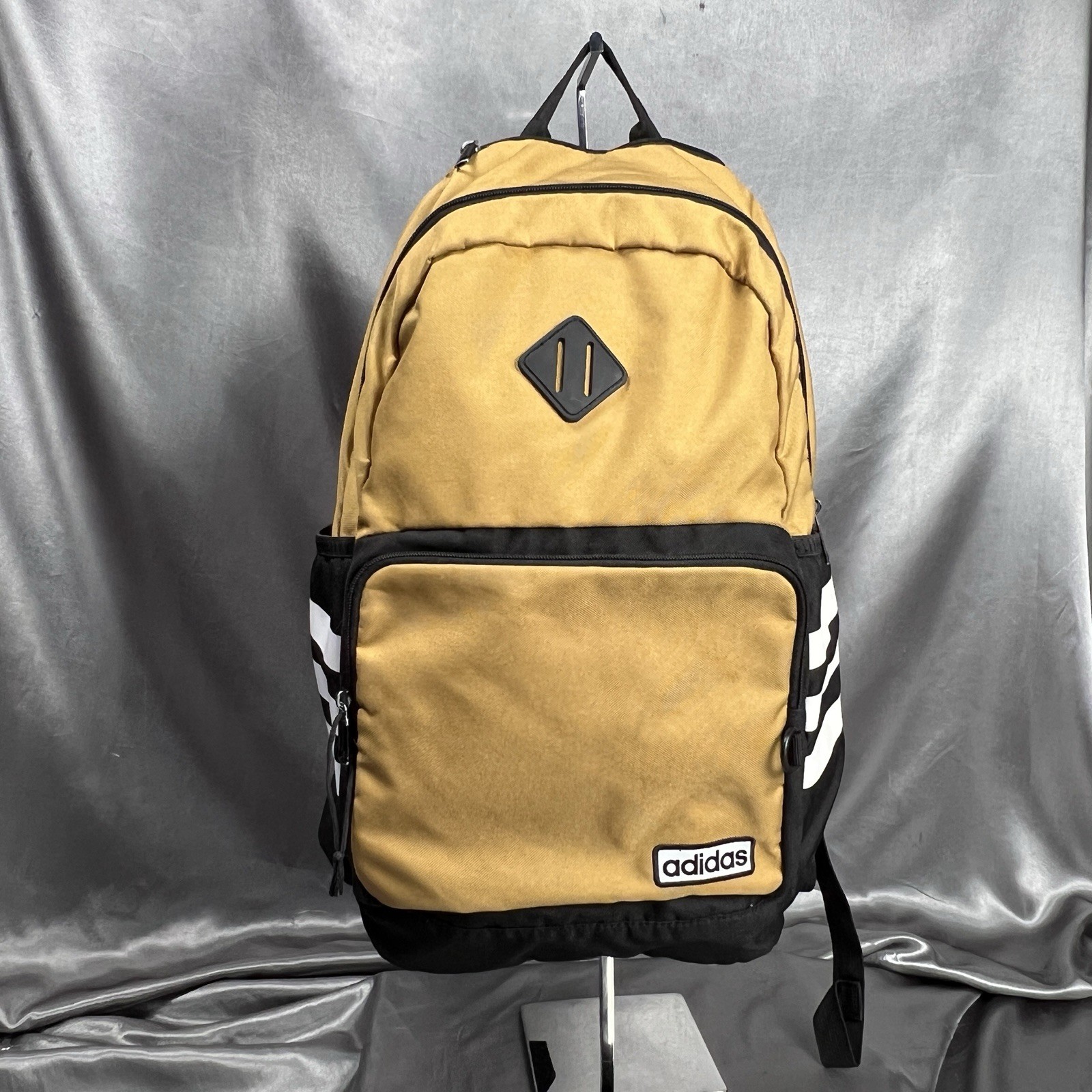 adidas Classic 3S 4 Mesa Brown/Black/White Laptop Unisex Backpack – CLEAN