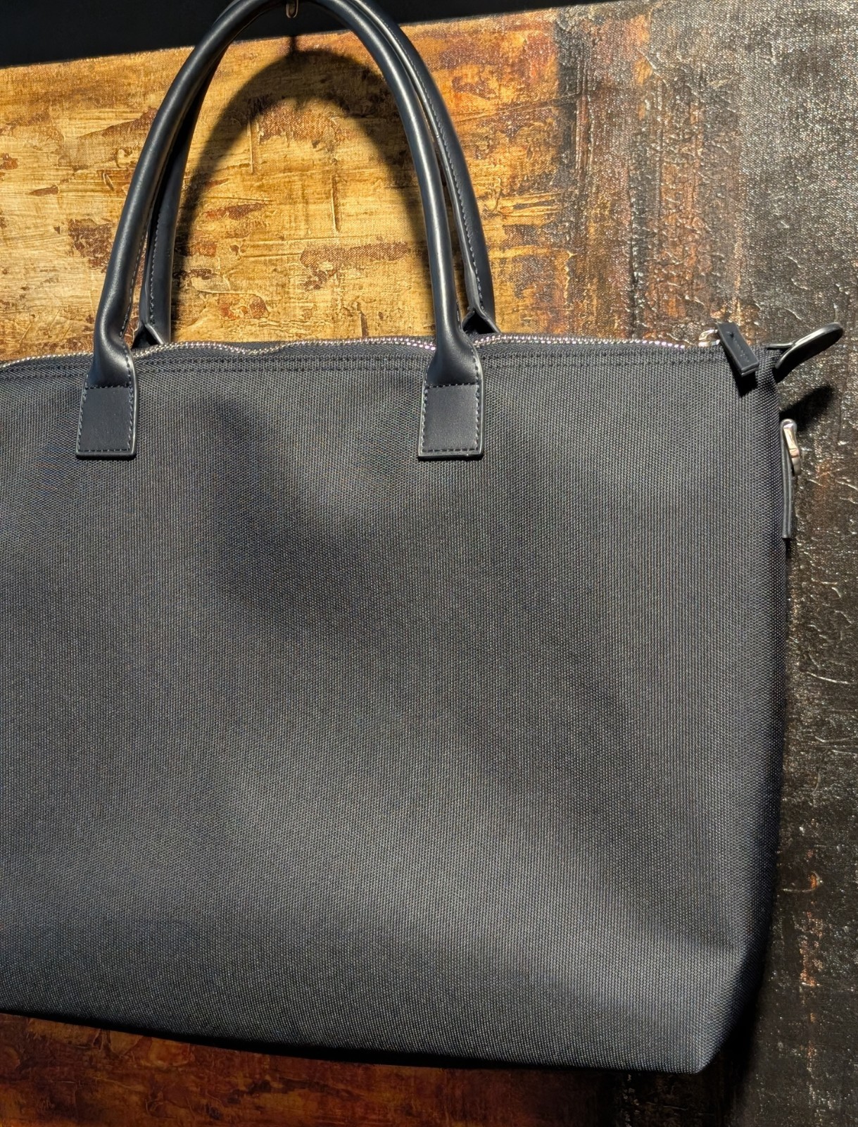 Rothschild & Co Private Wealth Management Nylon & Leather Large Tote w/ Strap