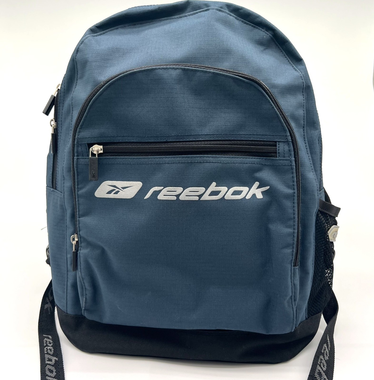 Reebok Backpack Blue Black Laptop School Travel Gym DayBag Multi Pocket Gorpcore