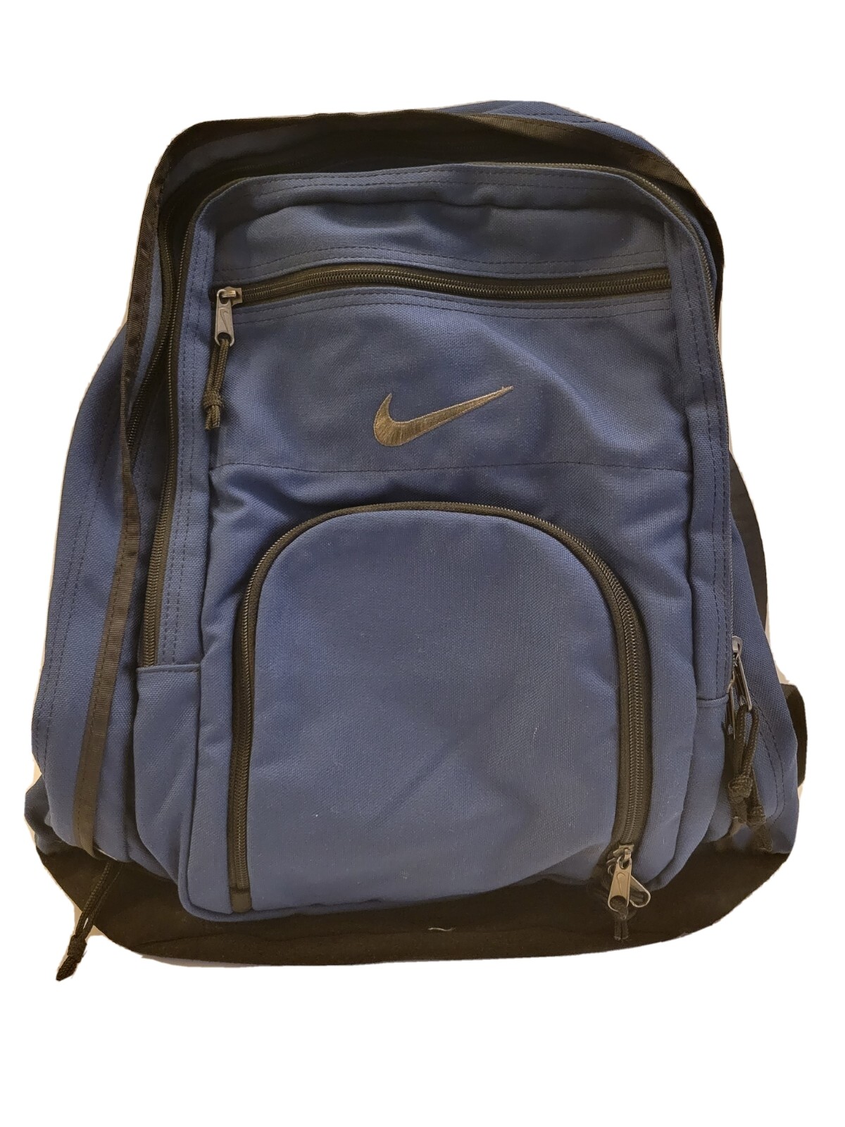 Vintage Nike Backpack Suede Bottom Padded Strap Blue Excellent Condition
