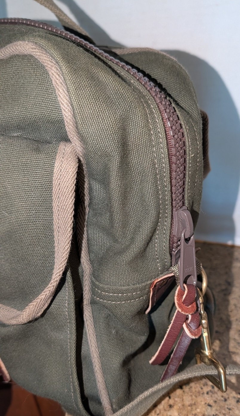 Vintage Duluth Pack Everyday Briefcase Messenger Bag travel khaki green canvas