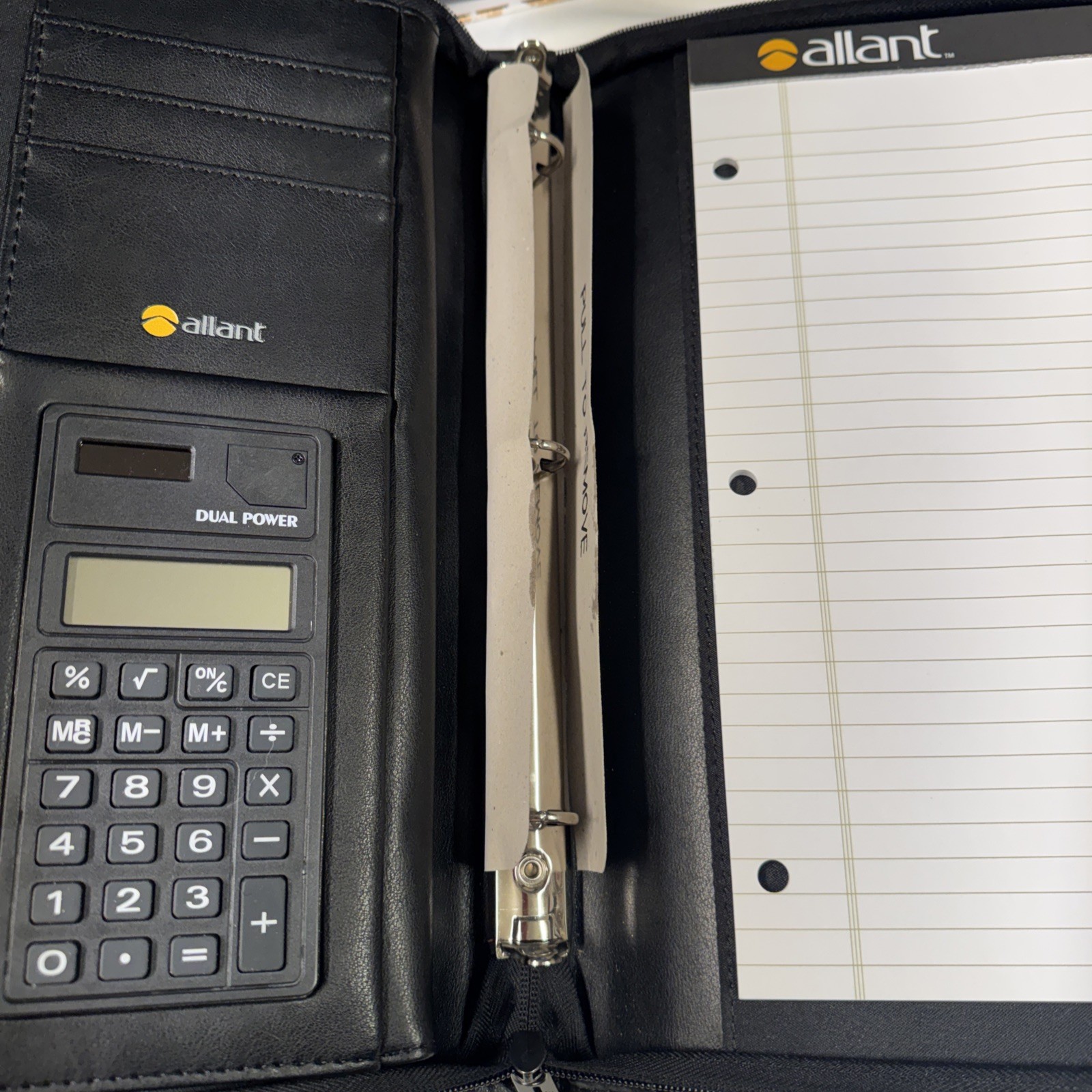 Allant Black Leather Briefcase 11.5 X 13