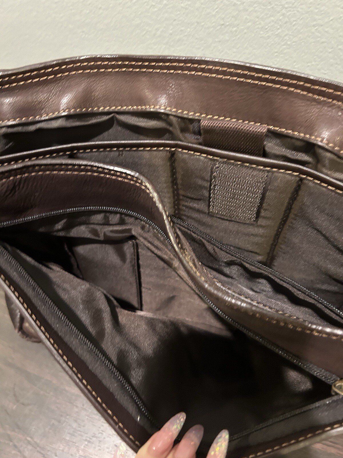 Leather computer bag men ebags