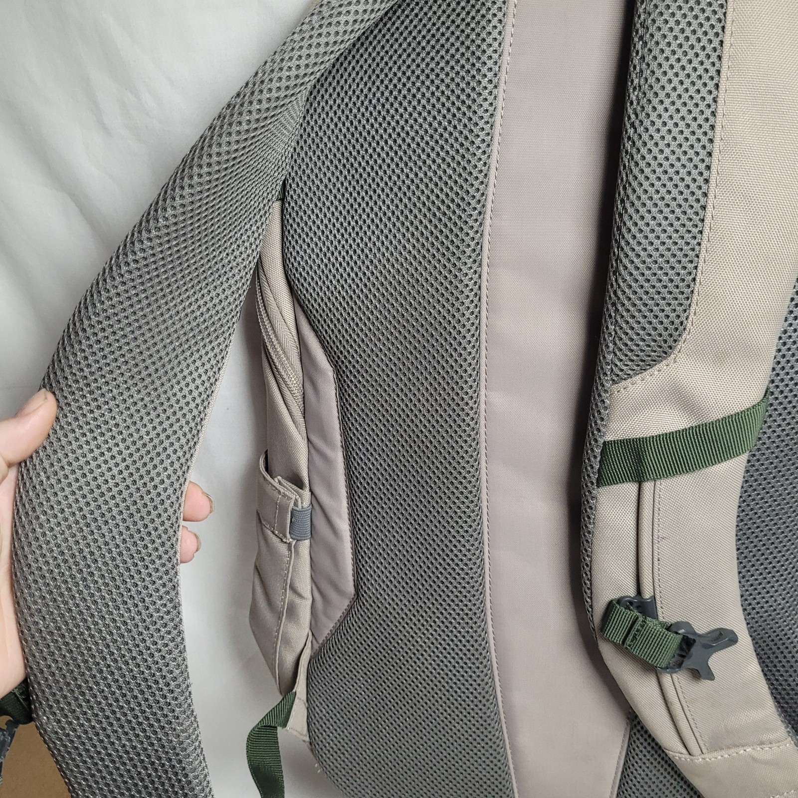 Ozark Trail Denton 20L Backpack Gray Beige Hiking Daypack Laptop School Travel