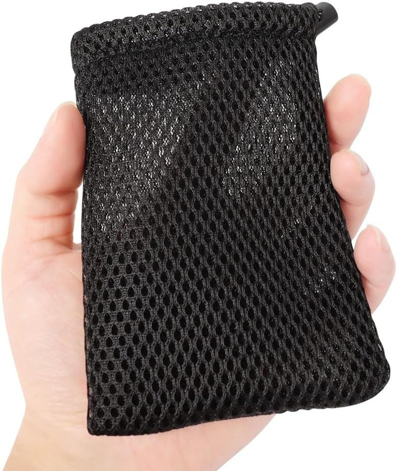 Nylon Mesh Drawstring Bag, 5.9 X 4 Inch Small Storage Pouch String Bags