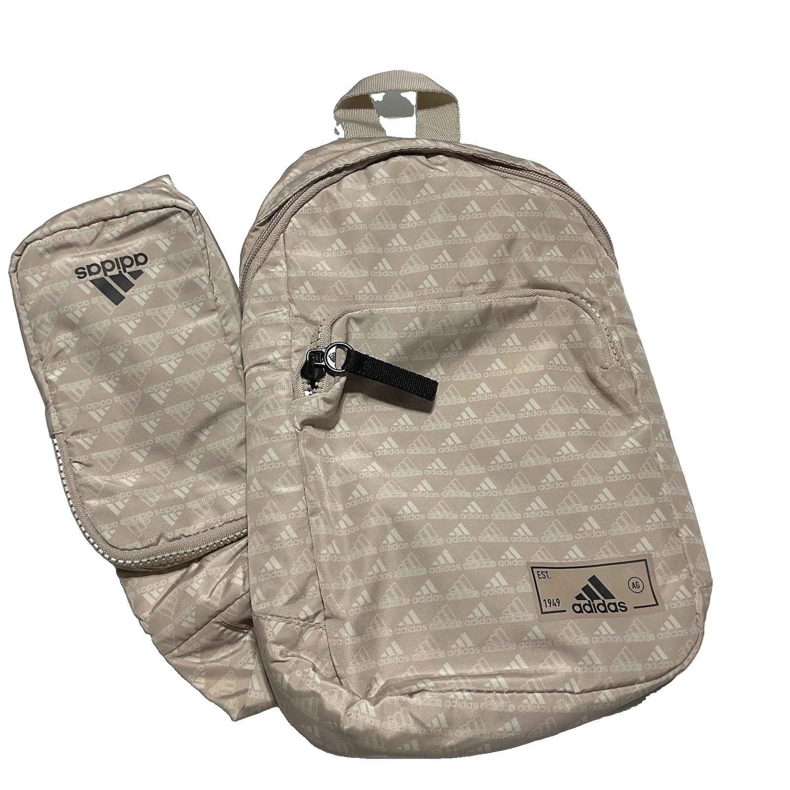 Adidas Sling Bag Crossbody Backpack Cream Beige Neutral Tech Utility Unisex