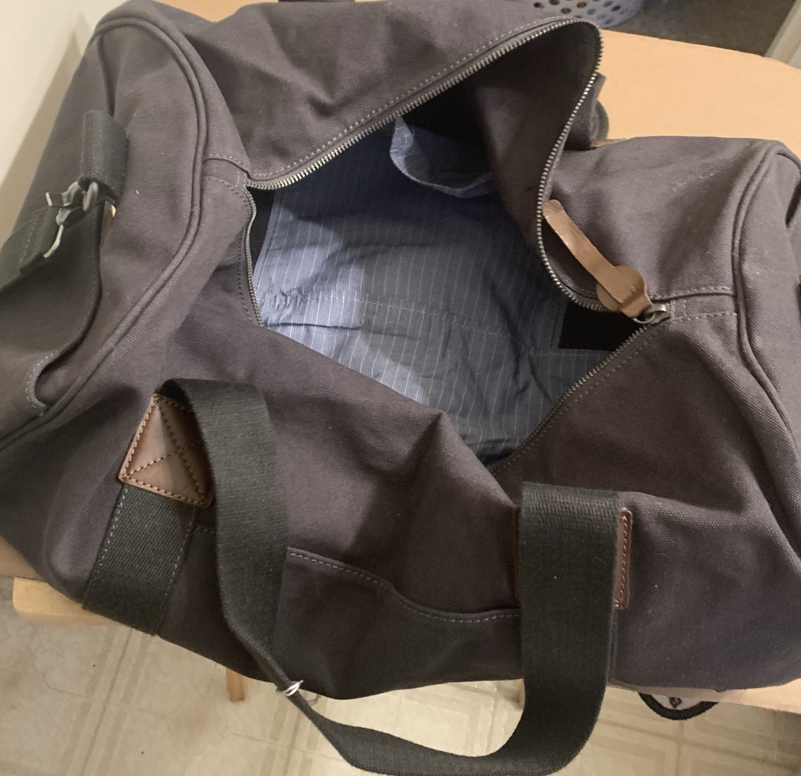 Alternative canvas duf bag gray durable Father Day Gift