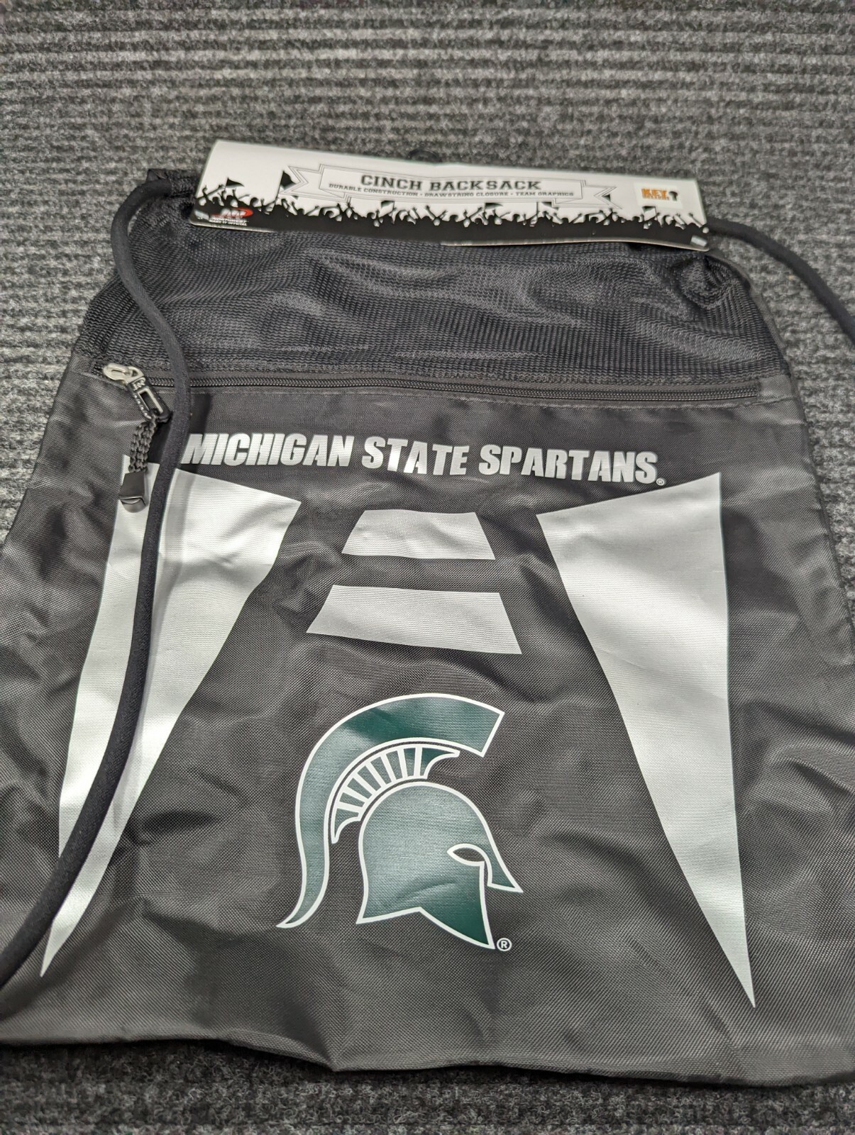 Northwest Michigan State Spartans Team Spirit Back Sack Drawstring Sling Bag