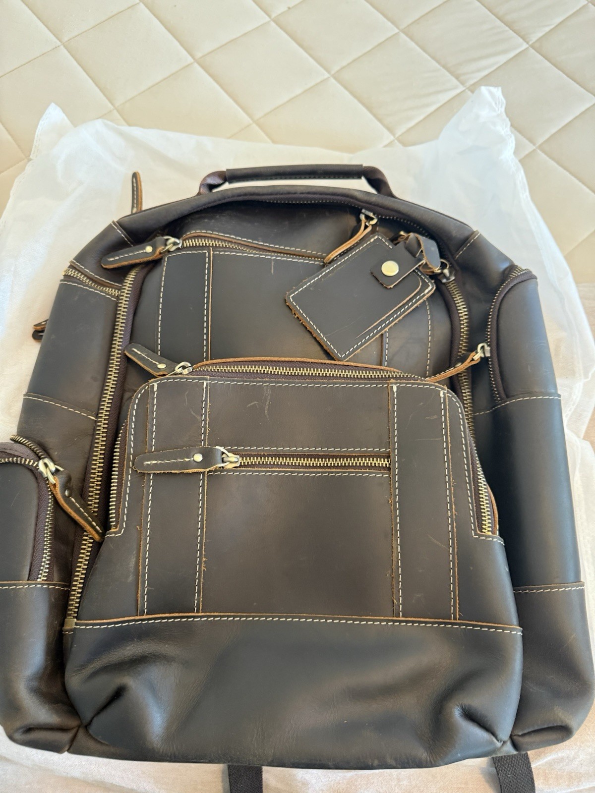 Vintage Genuine Leather Backpack