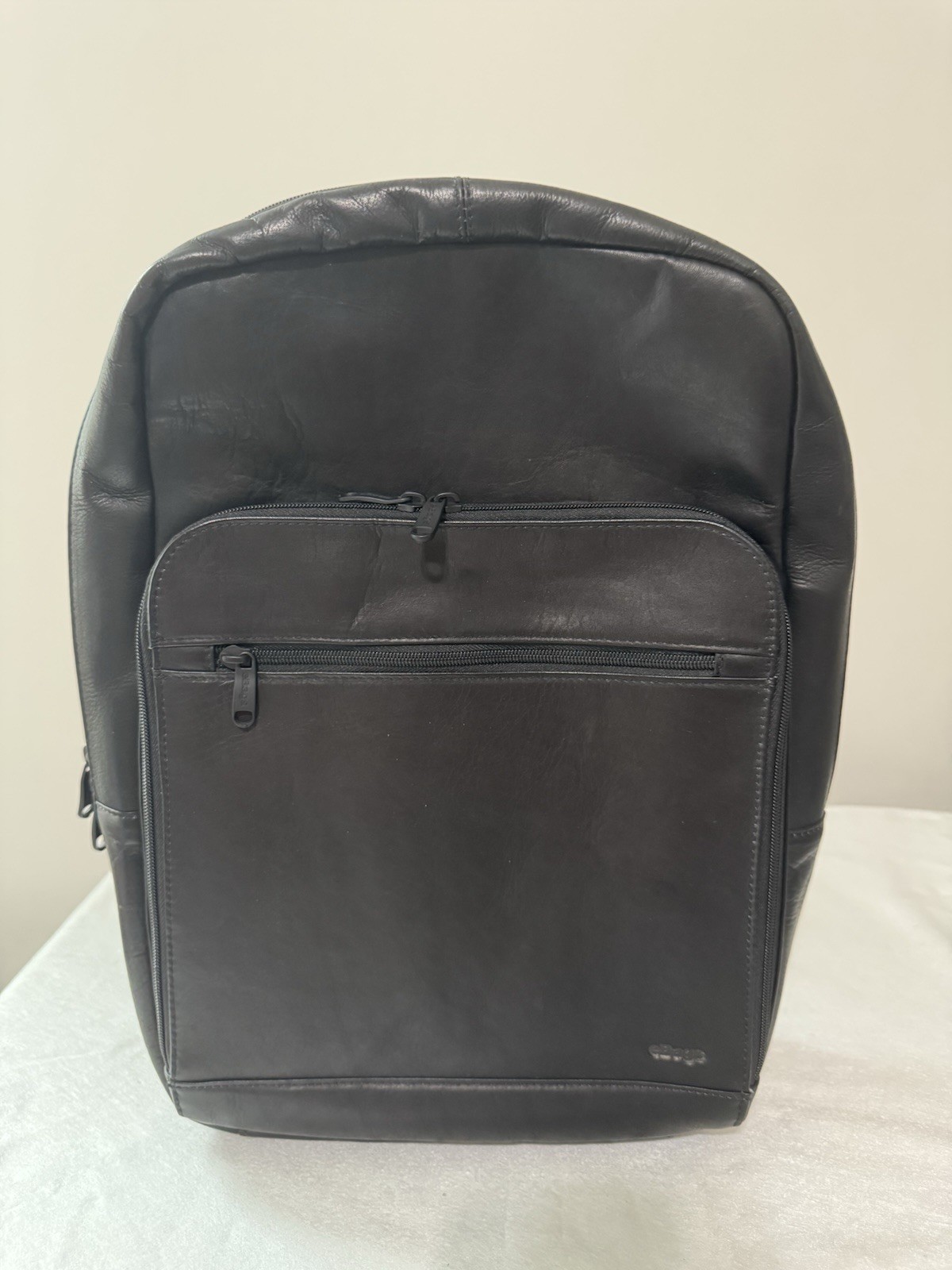 eBag Leather Backpack Black Excellent Used