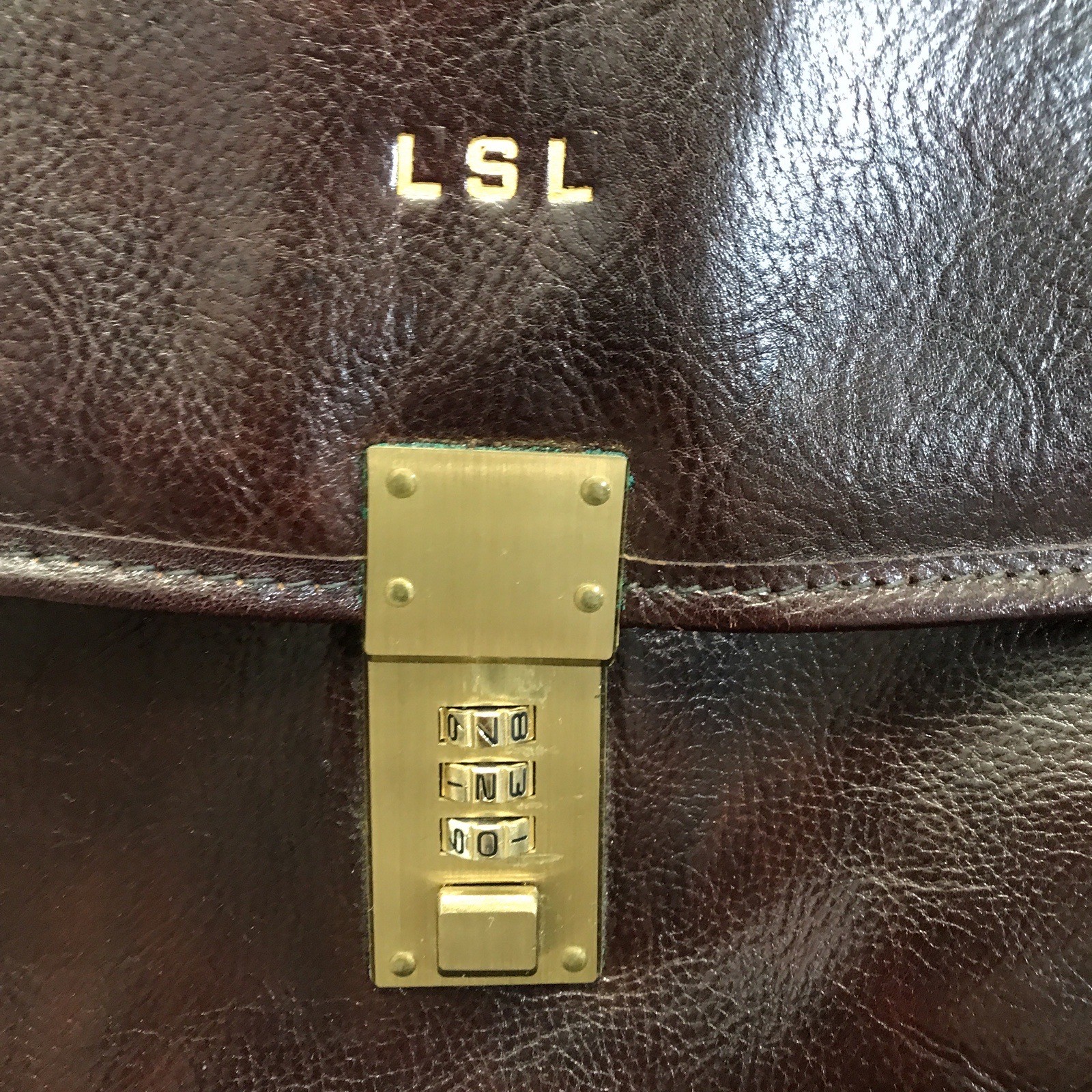 Jack Georges Elements Collection 4402 Burgundy Leather Double Gusset Briefcase