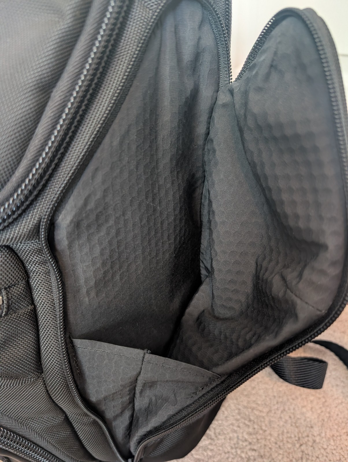 TUMI Alpha Bravo Tyndall Utility Backpack 0232384D Black Ballistic Nylon Red Kit