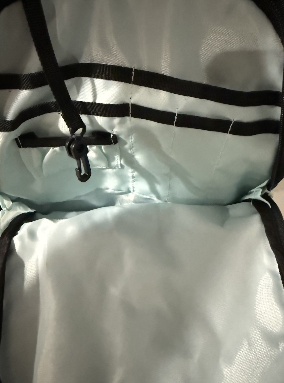 Adidas Load Spring Backpack Book Bag Black Light Blue School Sports Work