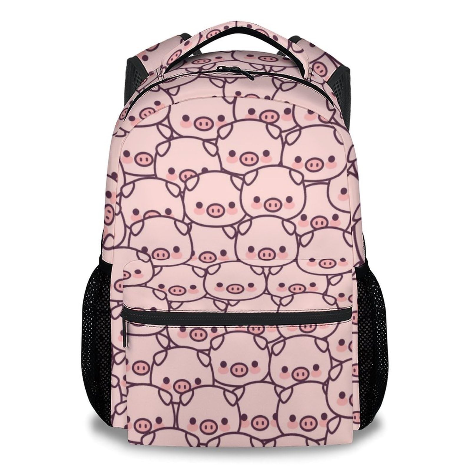 Pig Backpack Gifts 16 Inch Cute Bookbag Lightweight Funny Animal School Bag