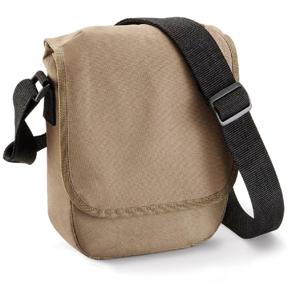 Quadra BEIGE [Recycled Polyester Outer] Compact Small Reporter Shoulder Bag