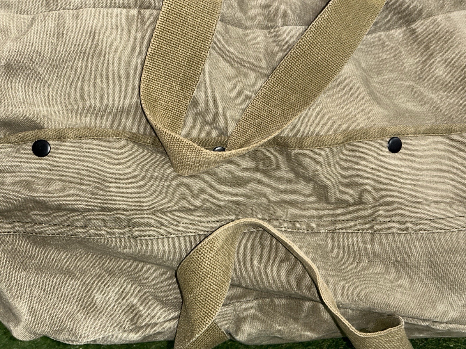 Vintage Heavy Canvas Cargo Bag Tactical Cotton Large Military 24×14 ROTHCO?