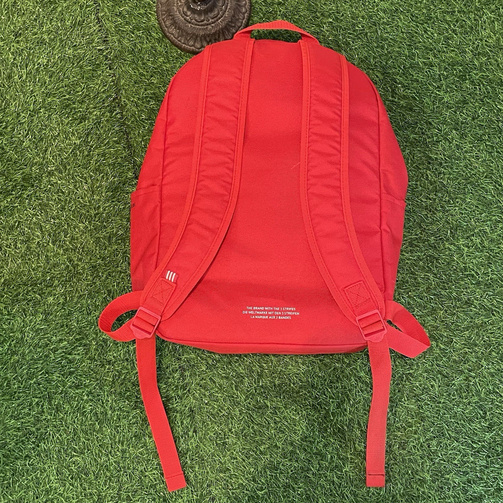 Adidas Adicolor Tricolor Classic Backpack Red Primeblue 90s Heritage