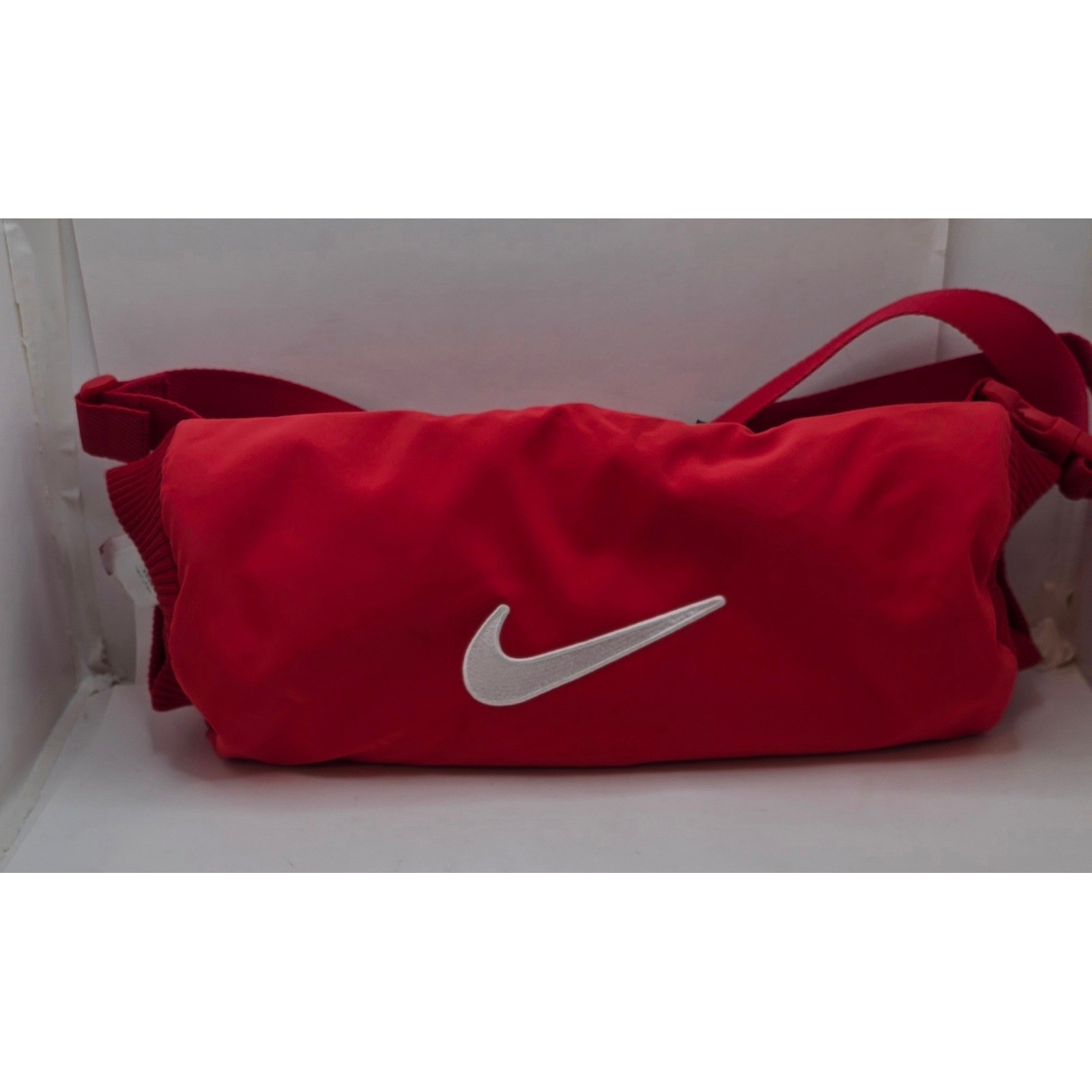 Nike Sportswear Essentials Crossbody Bag Red White Swoosh Fanny Pack BA5904-657