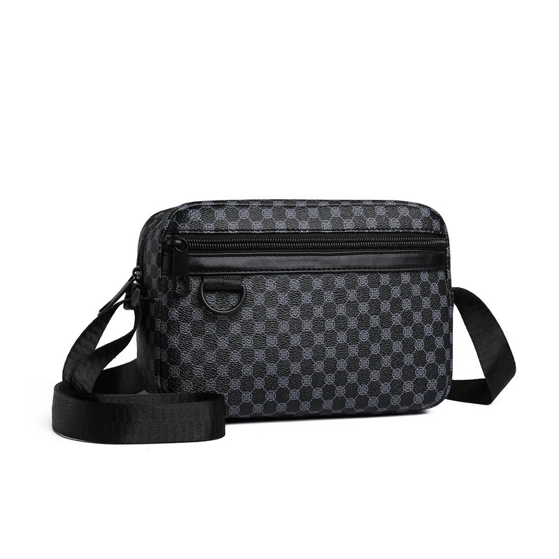 Men’s Patterned Crossbody Sling Bag Lightweight Travel Messenger Bag