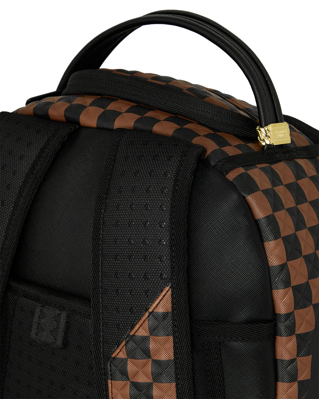 Sprayground CROWN JEWEL Check Backpack🔥Black Brown Travel Bookbag School Bag
