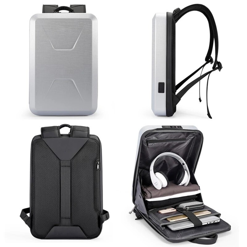 BANGE Hard Shell Backpack Men Anti-thief Business Backpacks 15.6″ Laptop Backpac