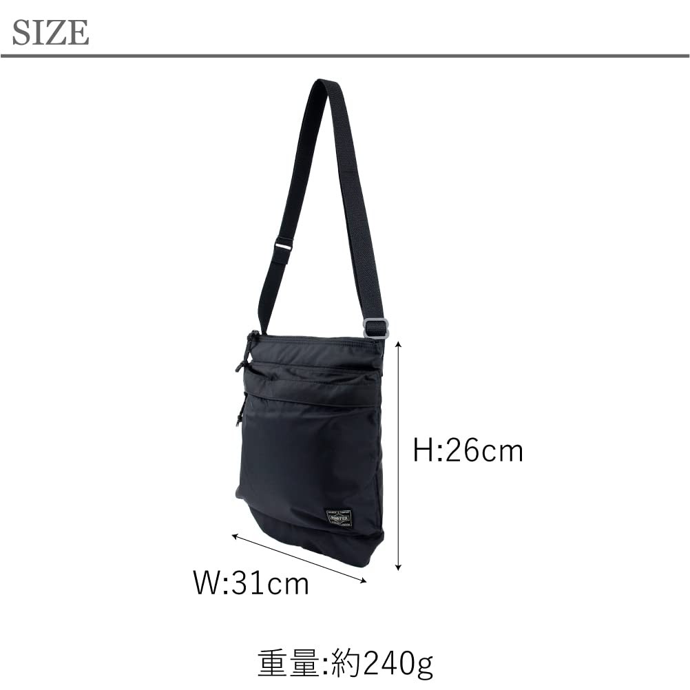 PORTER FORCE Navy Shoulder Bag, Mini Shoulder Bag, Water-Repellent, 855-05901