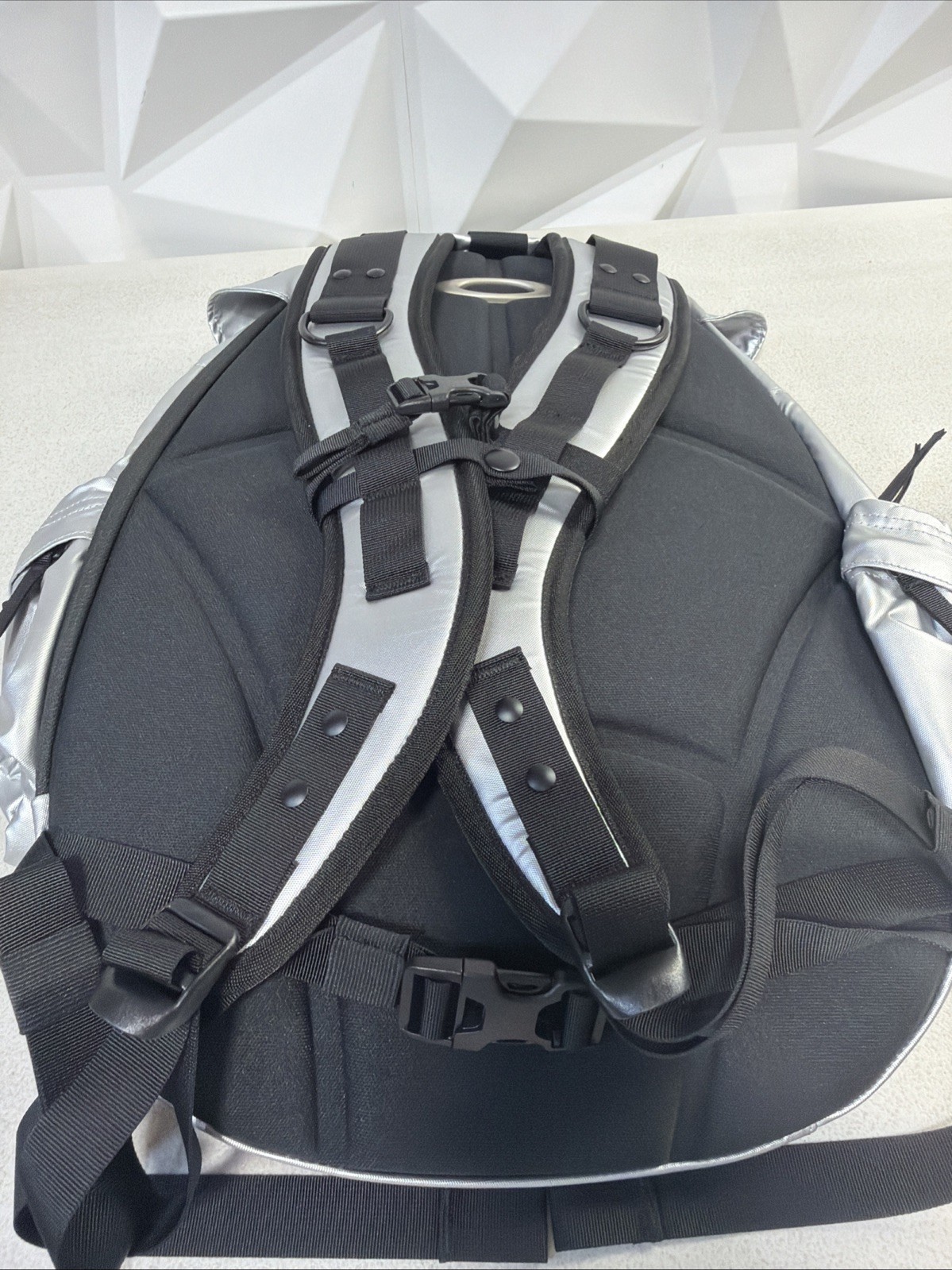 Kith x Oakley Icon RC Backpack Silver Reflective Tactical Streetwear Bag
