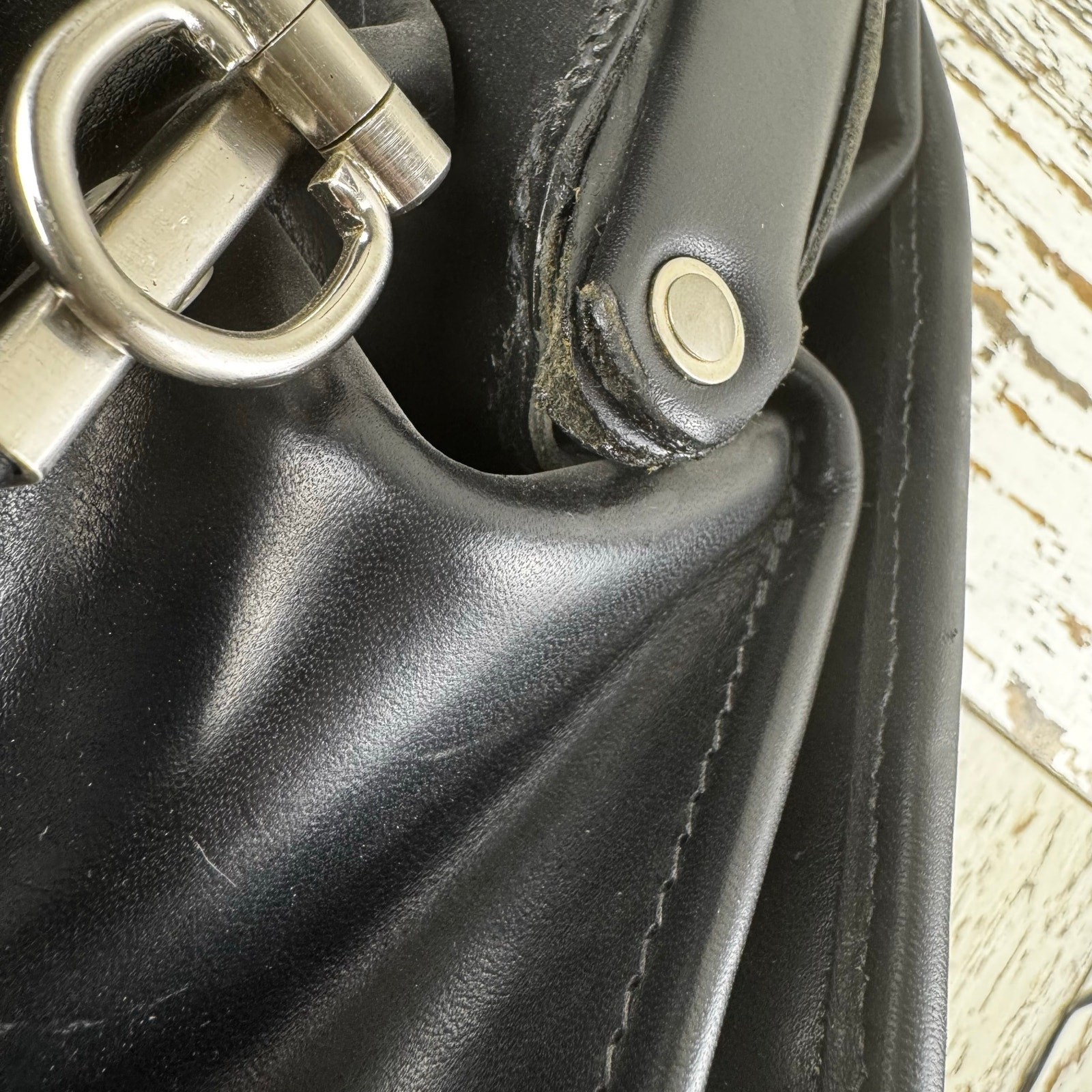 Schlesinger Black Leather Trim Attache Briefcase Combination Locking File Doctor