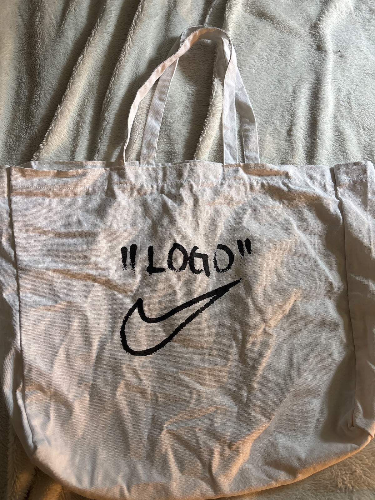 Virgil Abloh x Nike Off-White Off-Campus Tote Bag 2017 Promo Rare XL Oversized