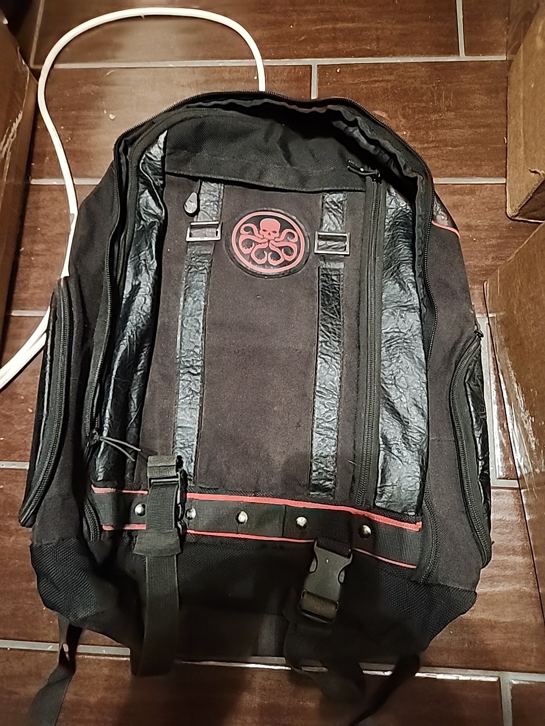 Marvel HYDRA Tactical Backpack – Black Red Logo Pre-owned NEEDS CLEANING