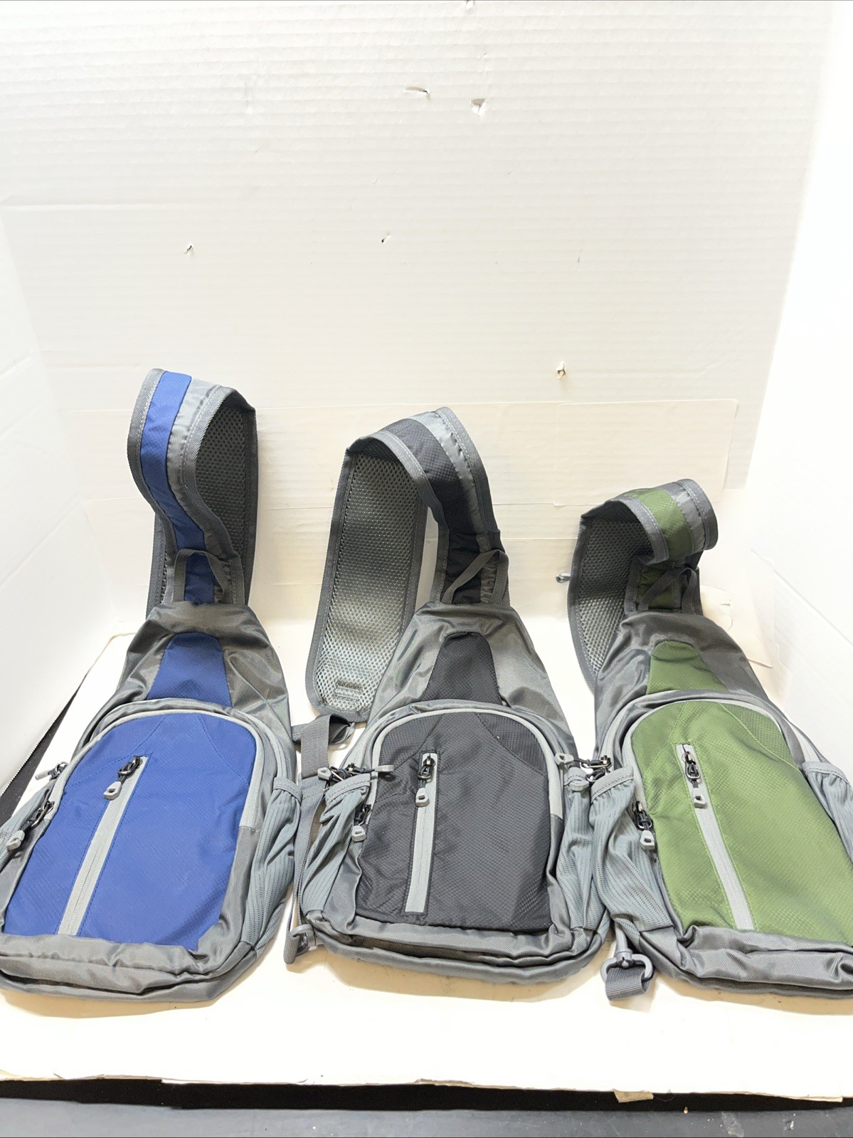 Miycoo Sling Bag Crossbody Three Pack Navy Blue,Black, And Green