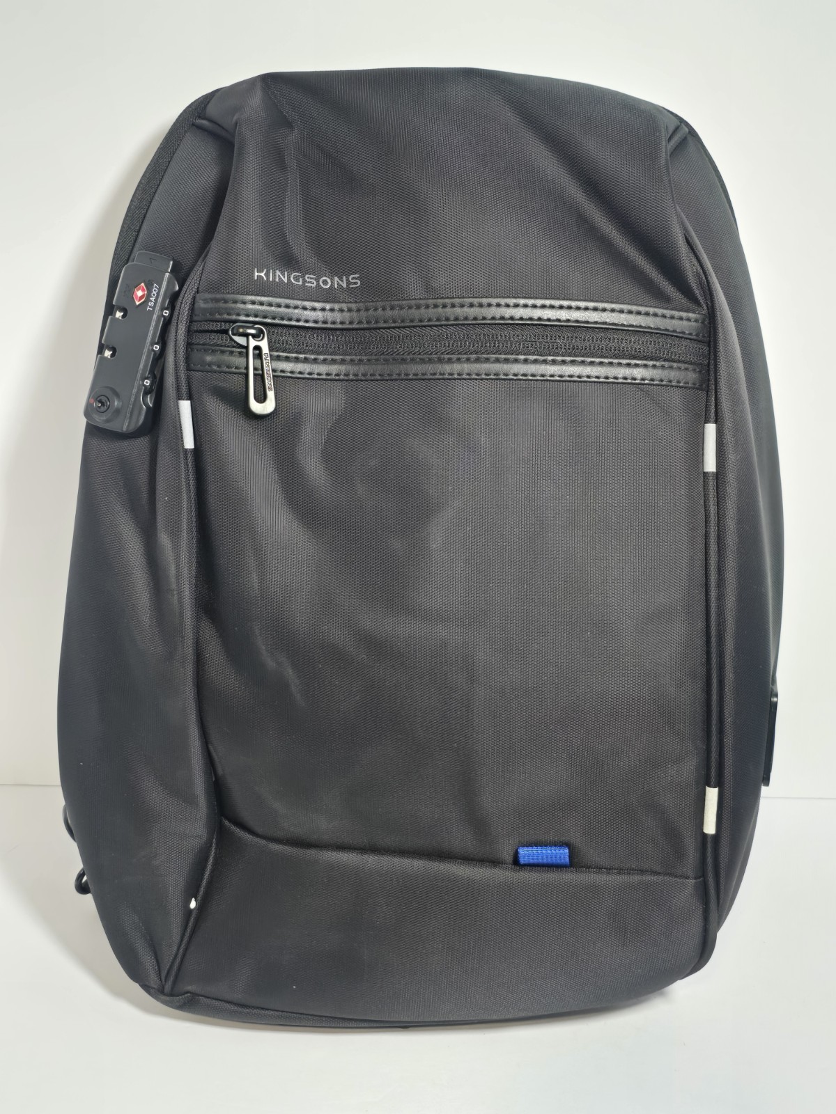 Kingsons Anti-Theft Laptop Backpack Black – TSA Lock & USB Charging Port –…