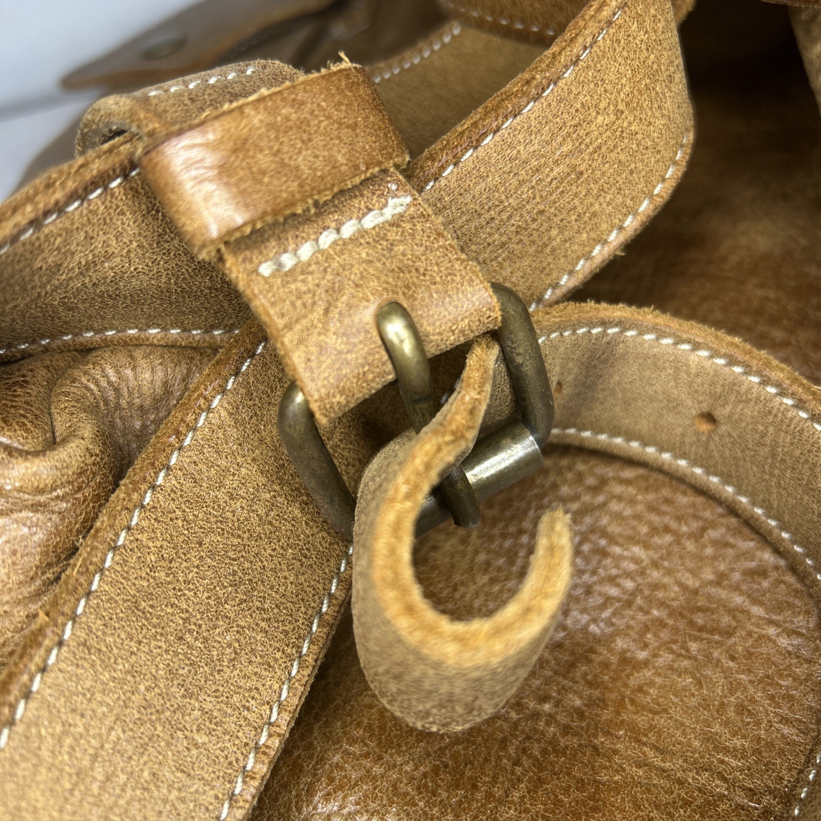 Genuine Roots Canada Leather Backpack READ