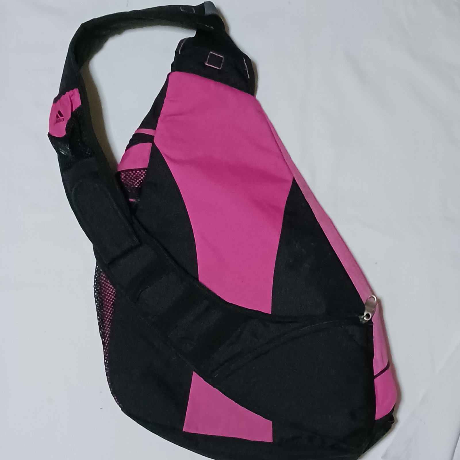 Adidas Load Spring Sling Backpack Crossbody Bag Black and Pink
