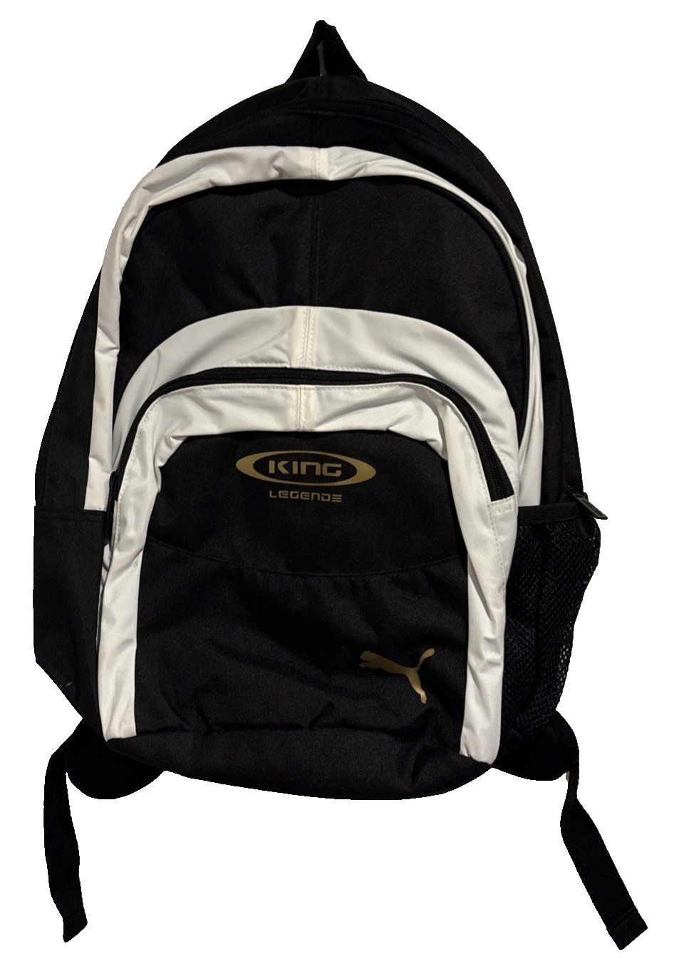 Puma Backpack Black White King Legends Padded Large Bookbag Athletic