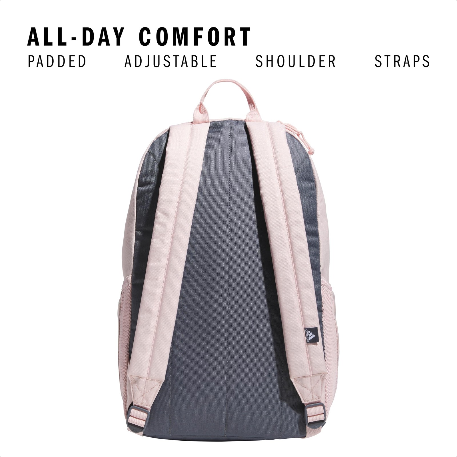 Adidas Sandy Pink Onix Grey 5.0 Backpack Lifetime Warranty Laptop Sleeve Storage