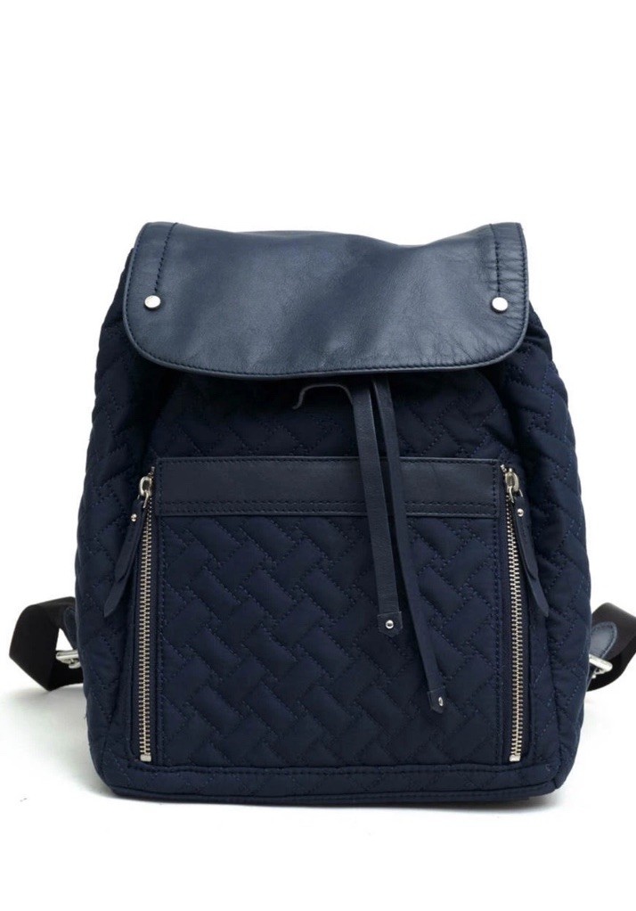 Cole Haan Quilted Nylon Backpack Black