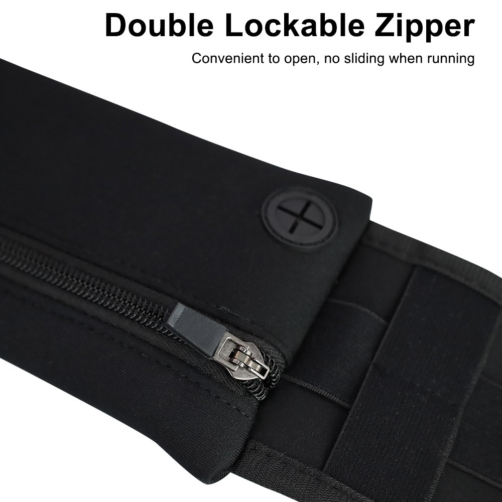 Waterproof Waist Bum Bag Running Jogging Phone Belt Pouch Zip Fanny Pack
